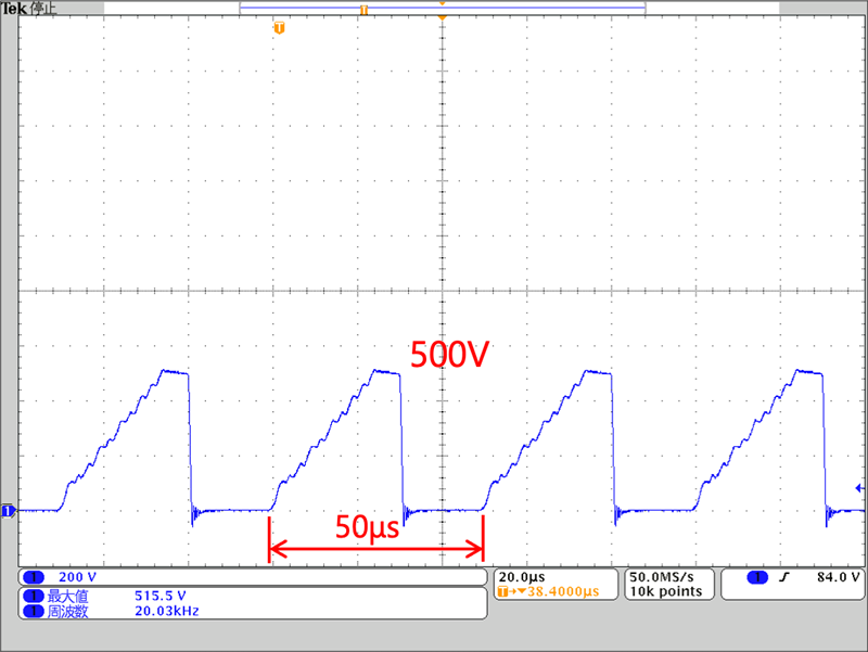 容量：0.1μF　繰り返し周波数：20kHz