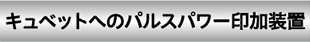 キュベットへのパルスパワー印加装置